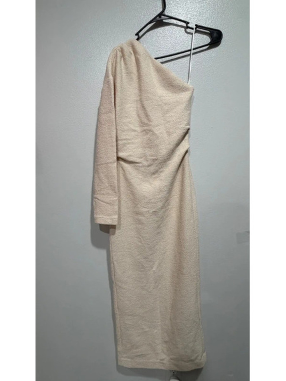 NWT Zara Off White One Sleeve Dress XS